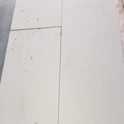 sandblasted marble tiles
