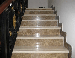 Emperador Light Stairs