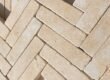Limestone Herringbone Pattern